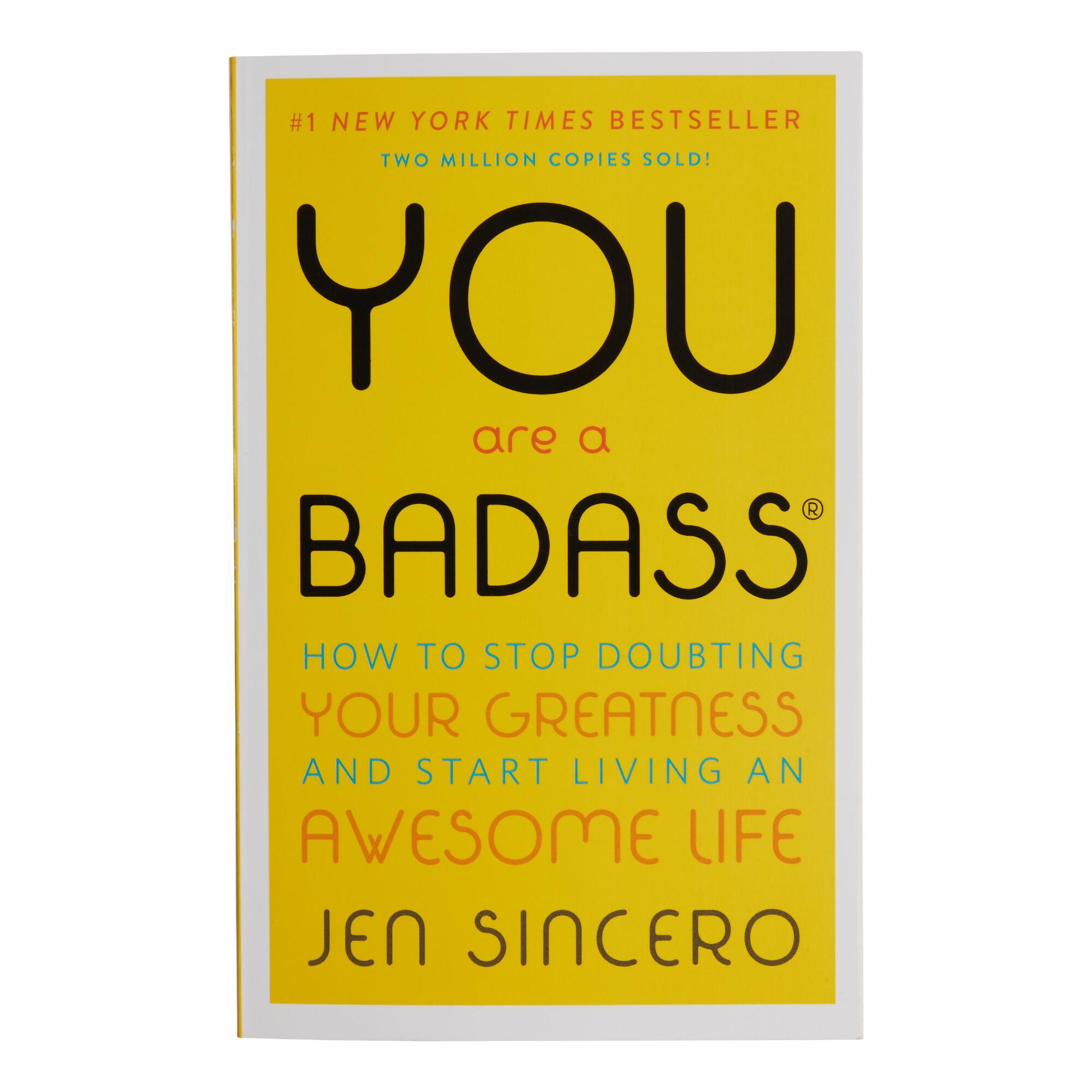 You Are A Badass Book: Yellow - Paper by World Market