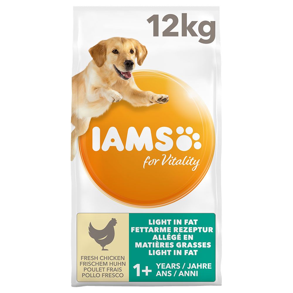 IAMS for Vitality Adult Dog Light in Fat - Chicken - 12kg