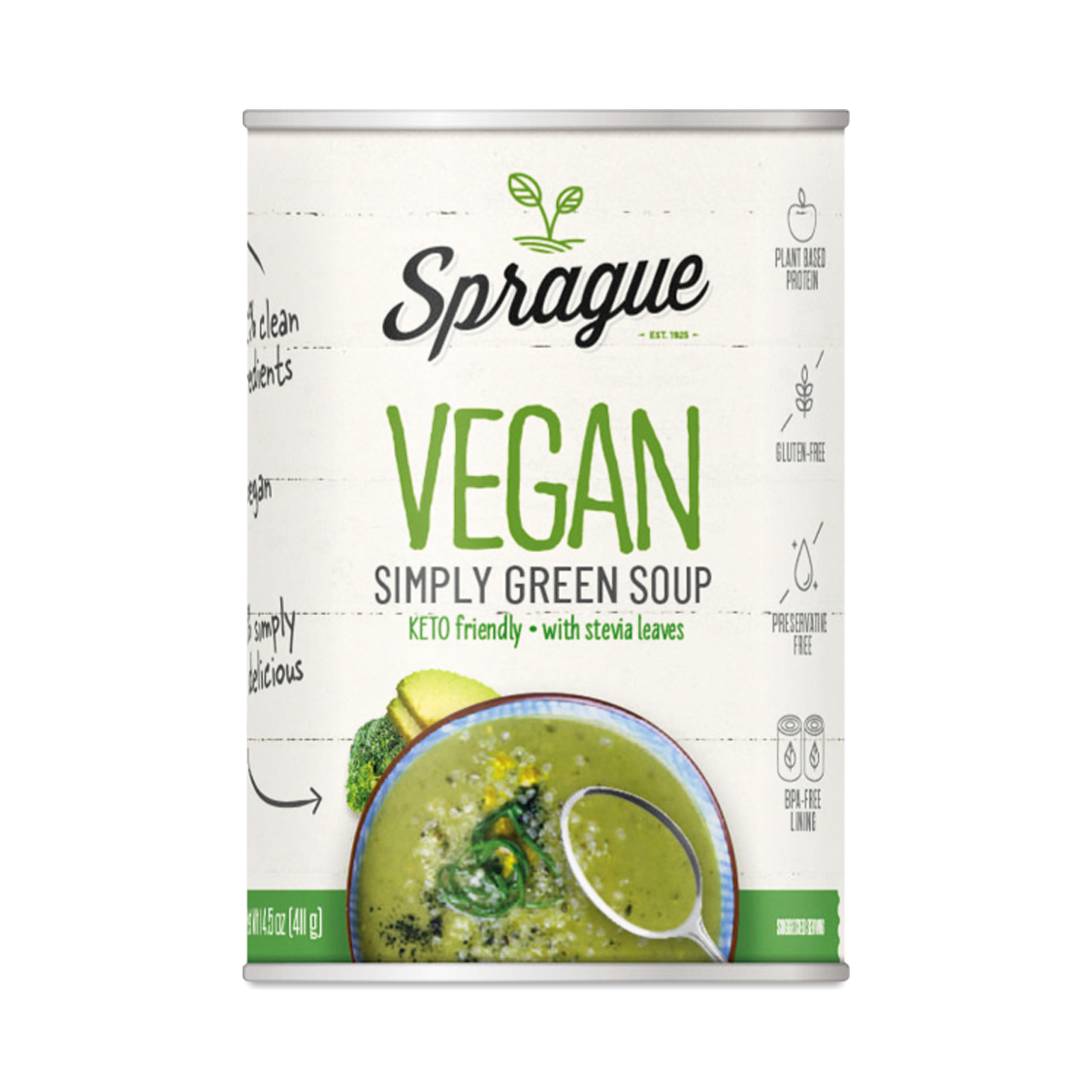Sprague Keto Simply Green Soup 15 oz can