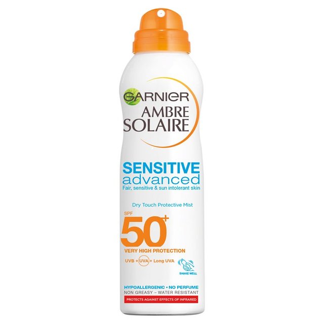 Ambre Solaire SPF 50+ Sensitive Dry Mist Sun Cream Spray