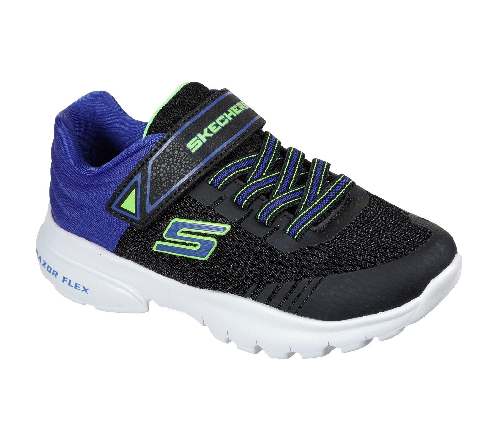 Skechers Kid's Razor Flex Mezder Sports Trainer Various Colours 32104 - Black/Royal Blue 9.5