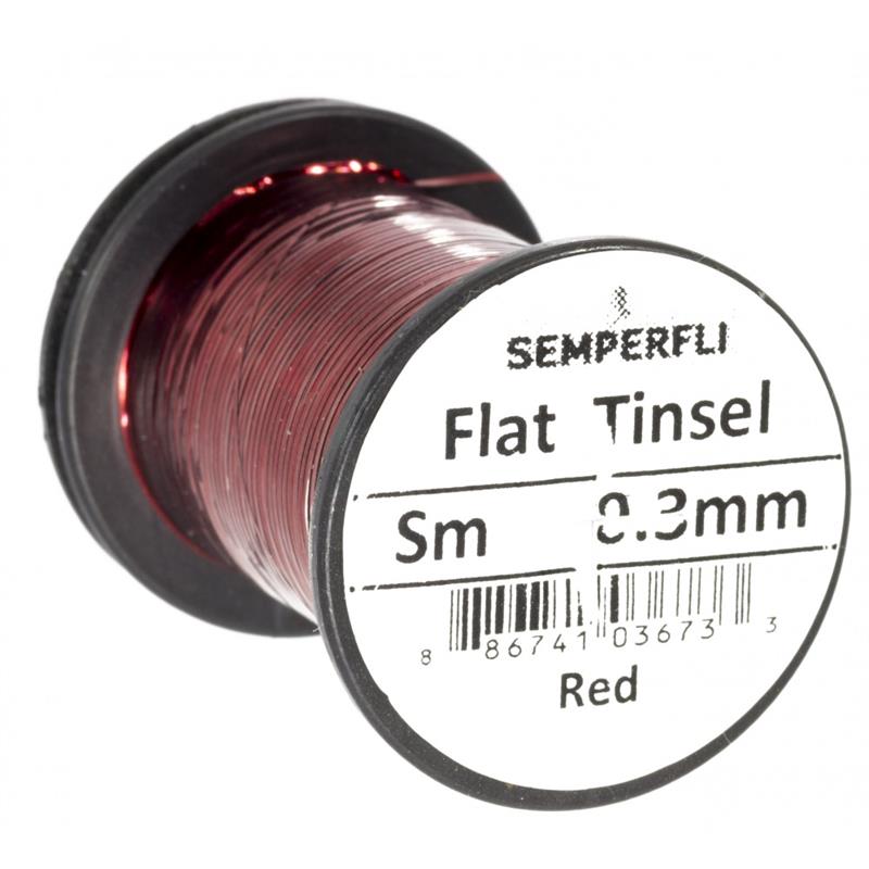 Semperfli Flat Tinsel Red Small