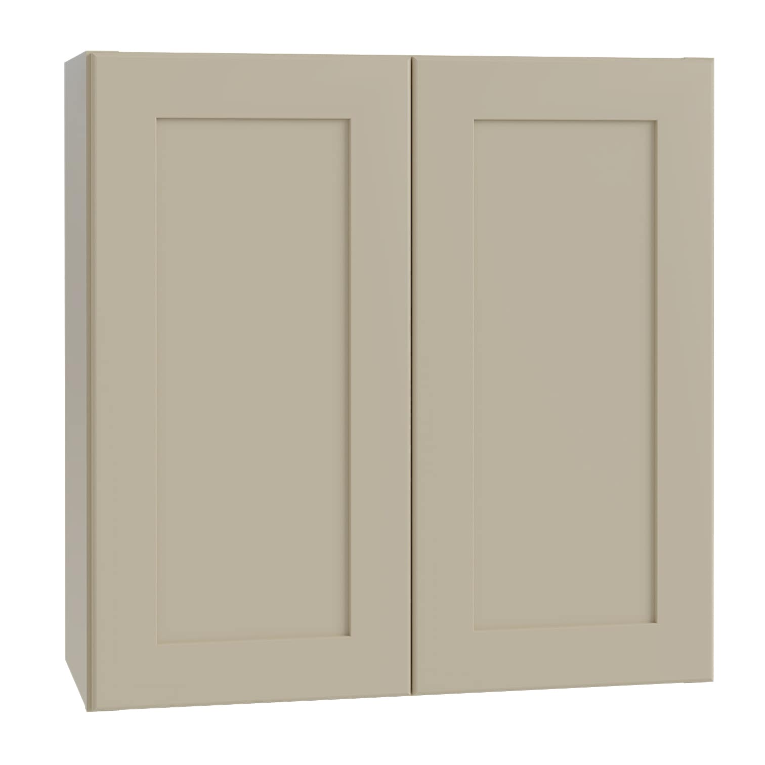 Luxxe Cabinetry 36-in W x 36-in H x 12-in D Norfolk Blended Cream Painted Door Wall Fully Assembled Semi-custom Cabinet in Off-White | W3636-NBC