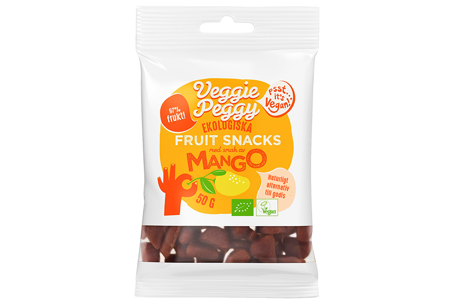 Veggie Peggy Fruit Snacks - Mango 50g