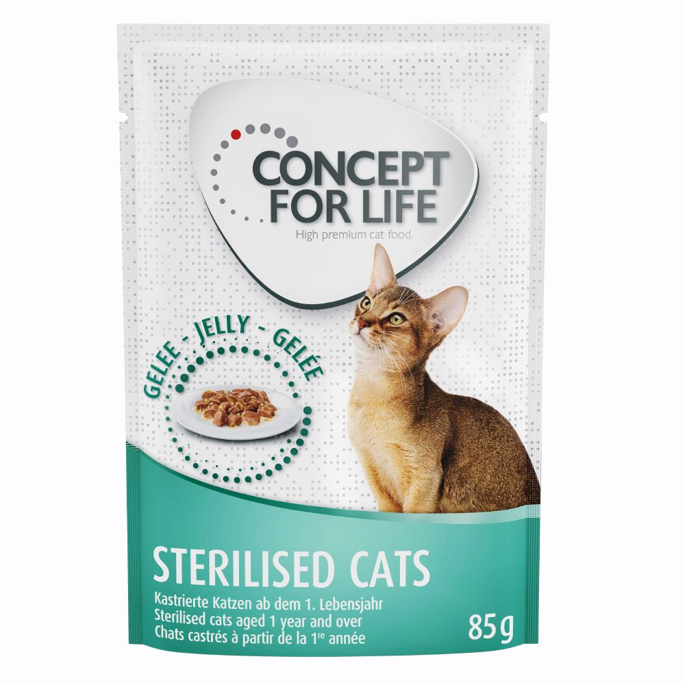 Concept for Life Sterilised Cats - in Jelly - 48 x 85g