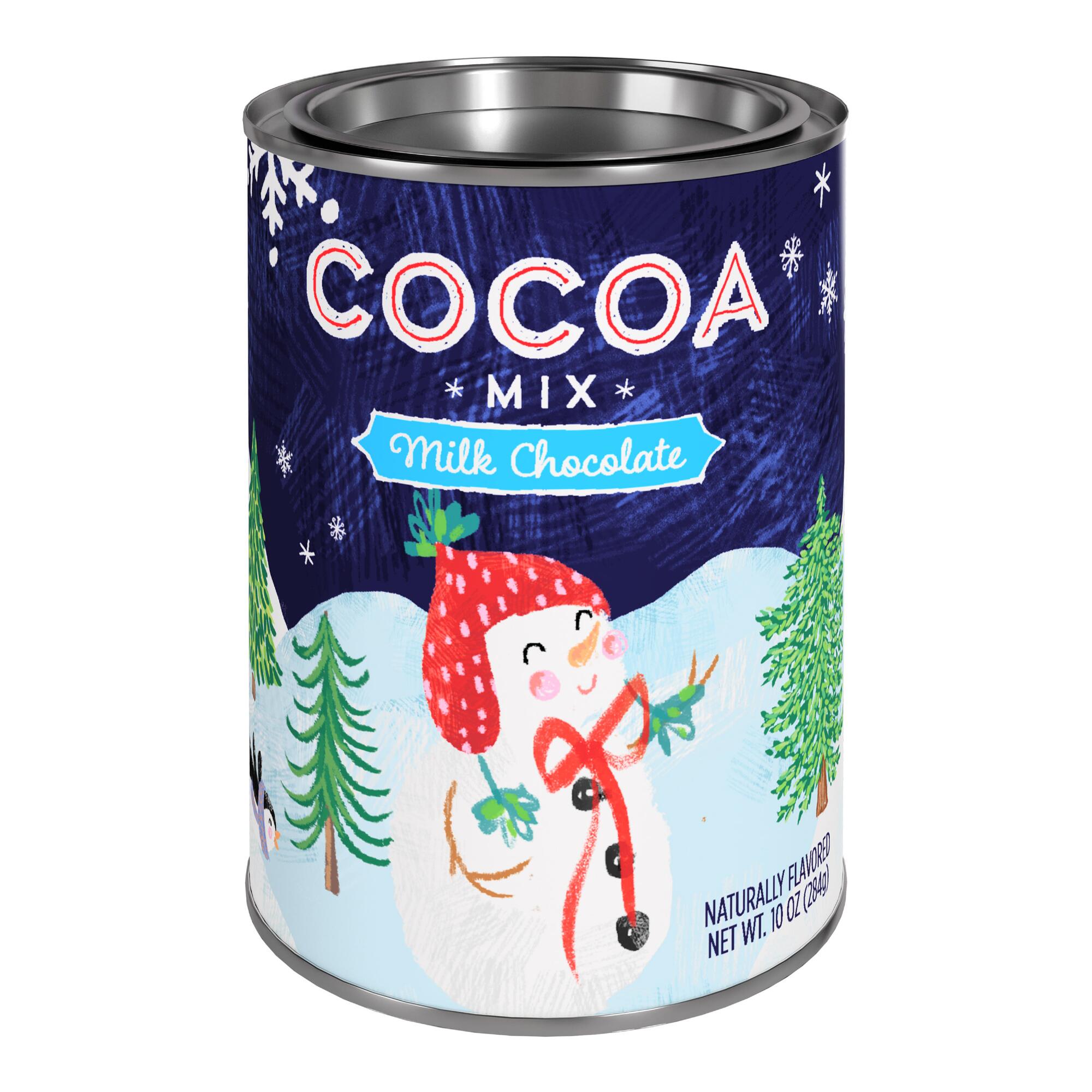 Santa & Friends Milk Chocolate Hot Cocoa Mix Tin by World Market