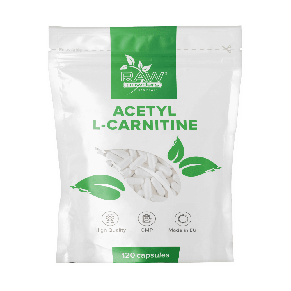 Acetyl L-carnitine (ALC carnitine) Capsules 120 Gelatin Capsules x 500 mg