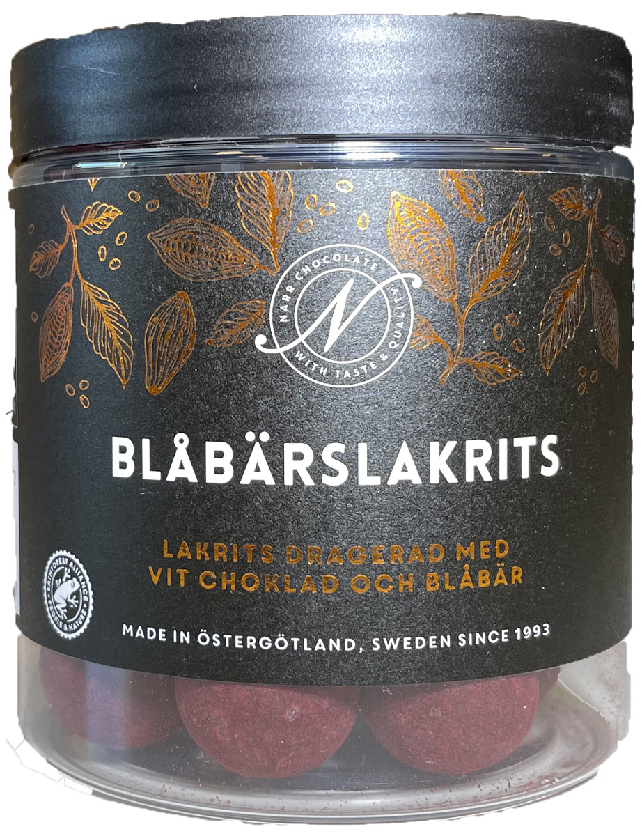 Narr Chocolate Blåbärslakrits 150g