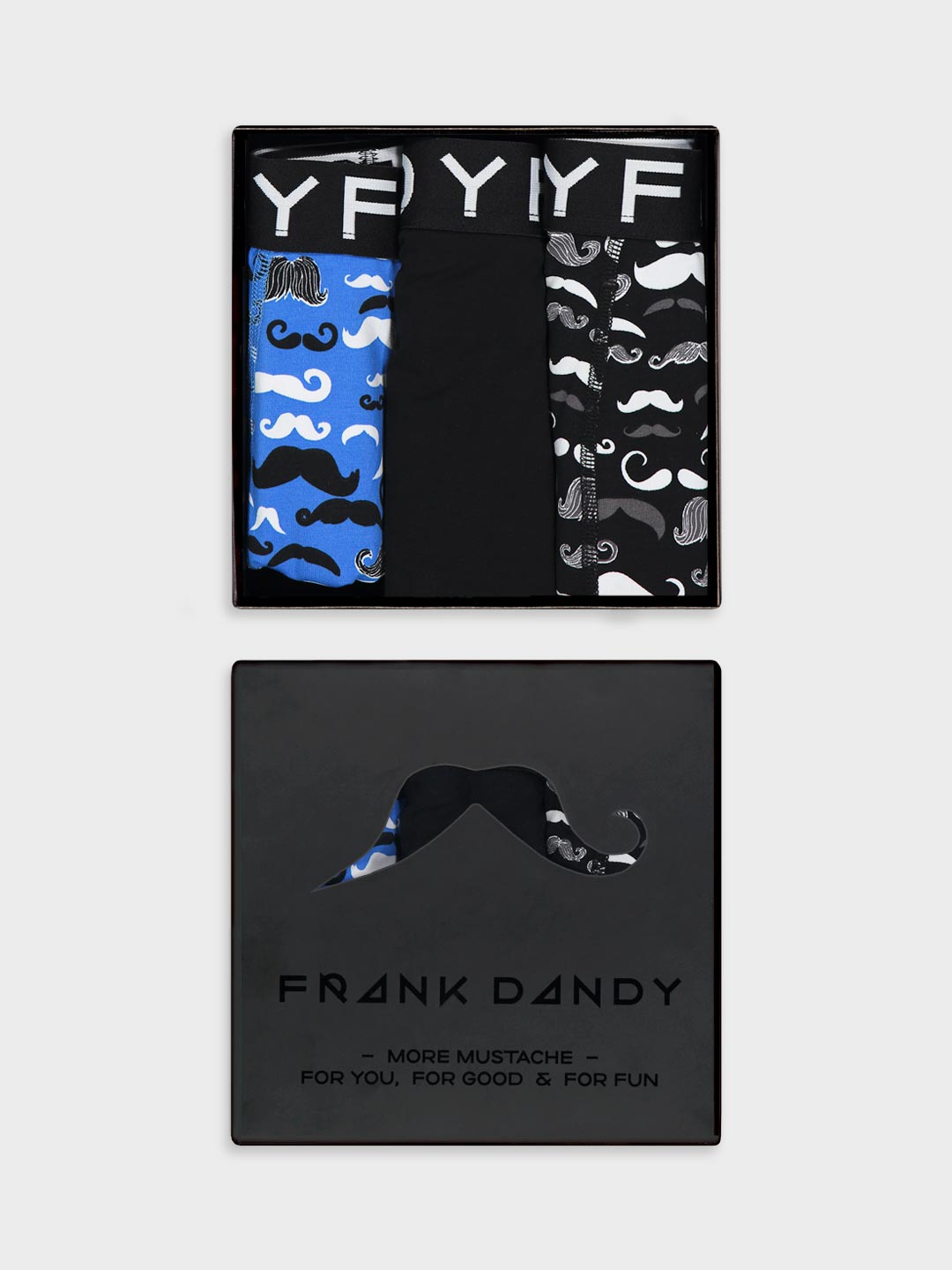 Frank Dandy 3-Pack Mustach Gift Box