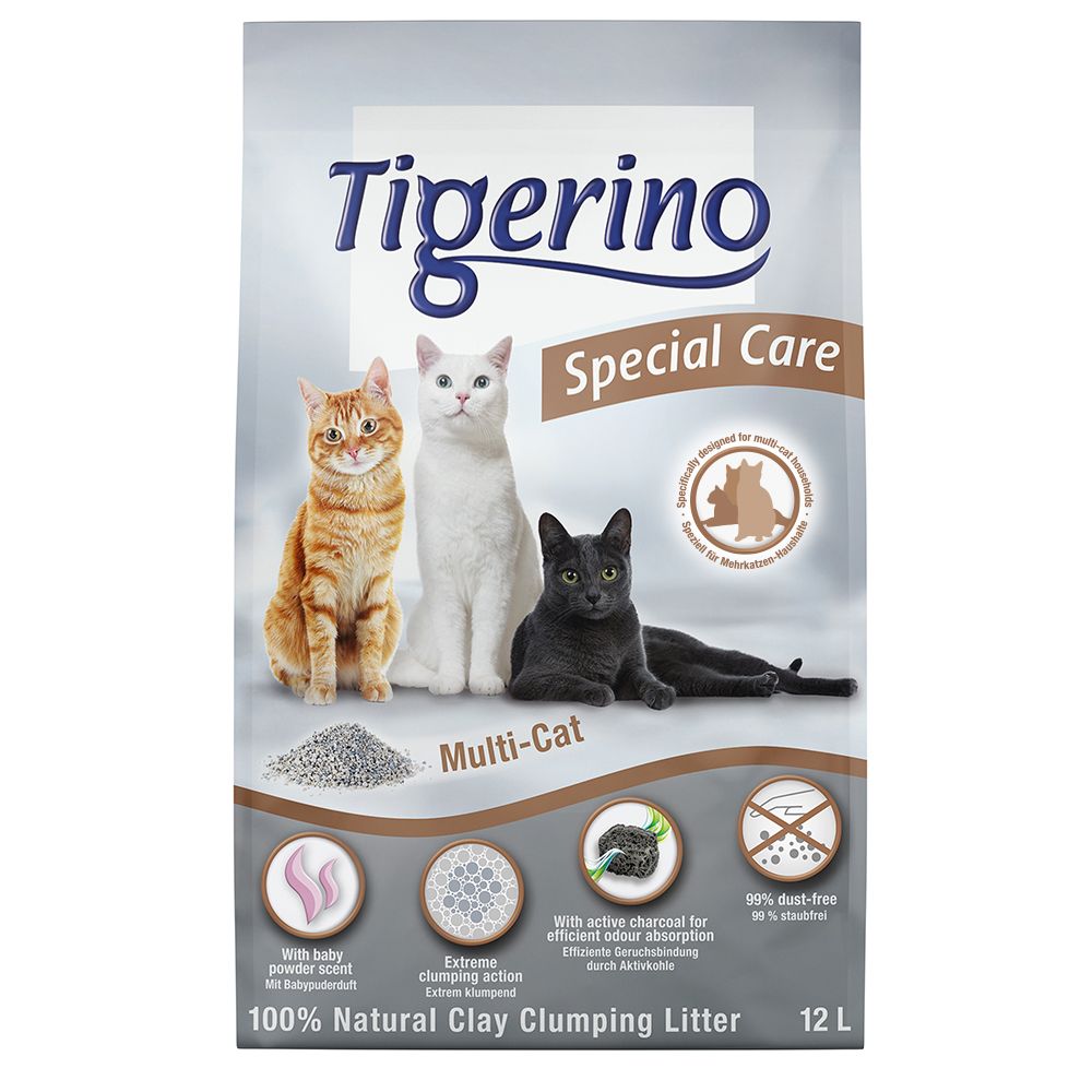 Tigerino Special Care Cat Litter - Multi-Cat - Economy Pack: 2 x 12l