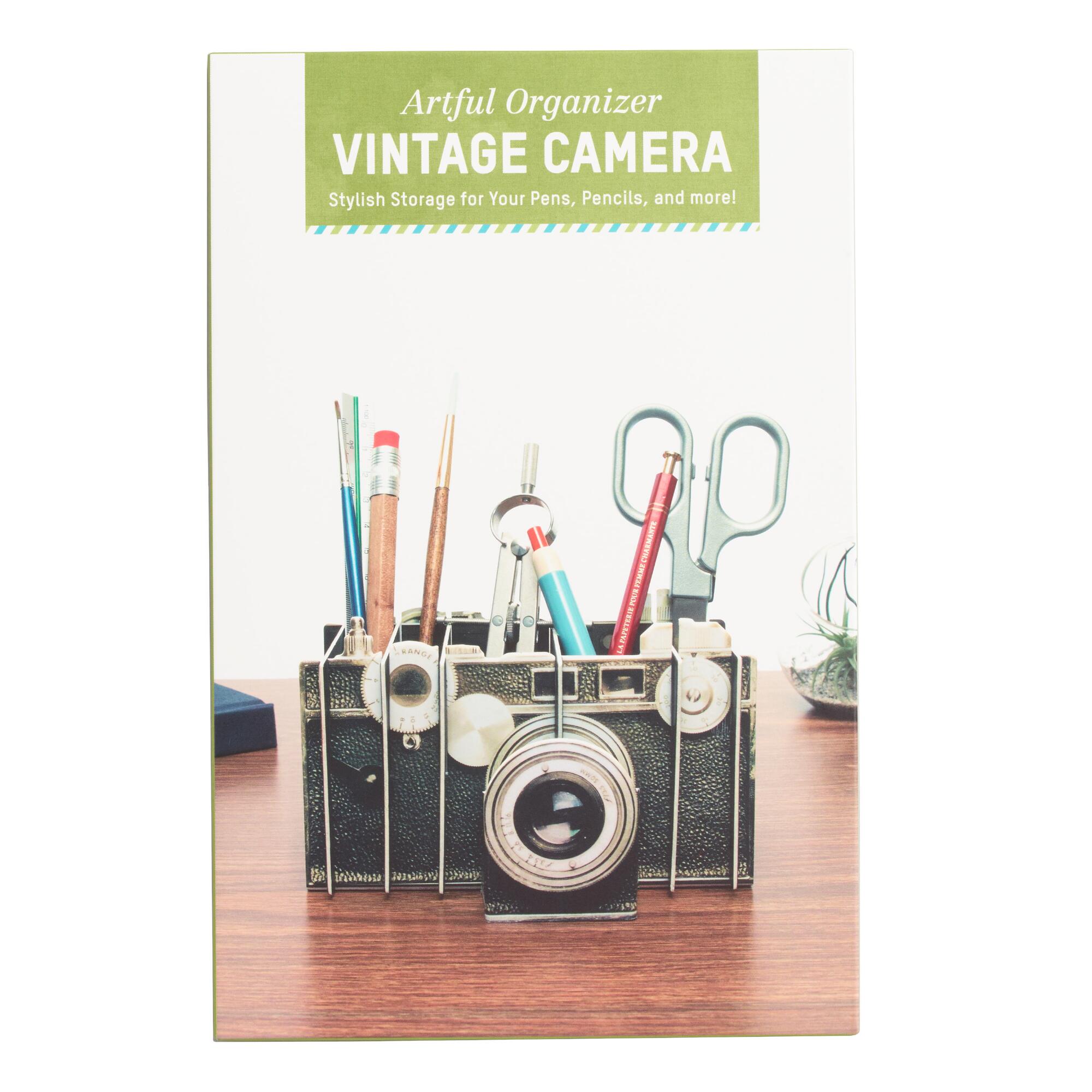 Cardboard Vintage Camera Desk Organizer by World Market