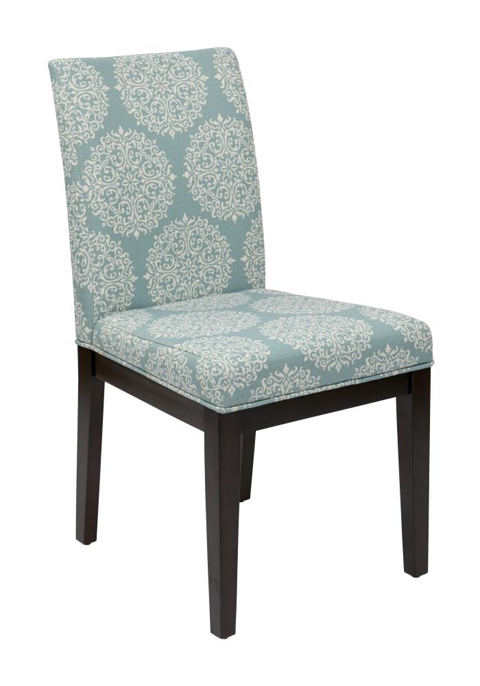 OSP Home Furnishings Contemporary/Modern Polyester/Polyester Blend Dining Side Chair (Wood Frame) in Blue | DAK-G31