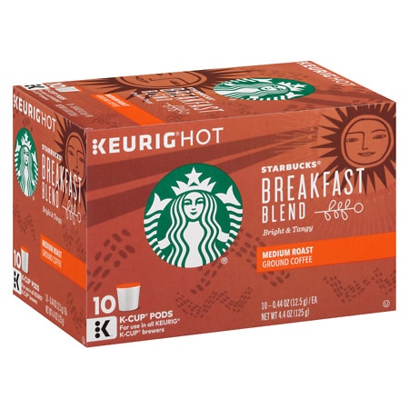 Starbucks K-Cups Breakfast Blend - 0.44 oz x 10 pack