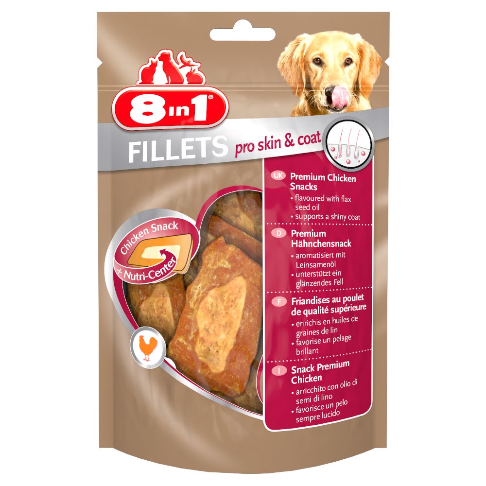 8in1 Fillets Pro Skin & Coat - Small - Saver Pack: 3 x 80g