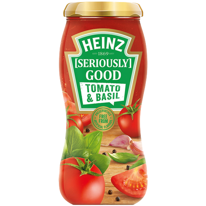 Tomatsås "Tomato & Basil" 490g - 40% rabatt