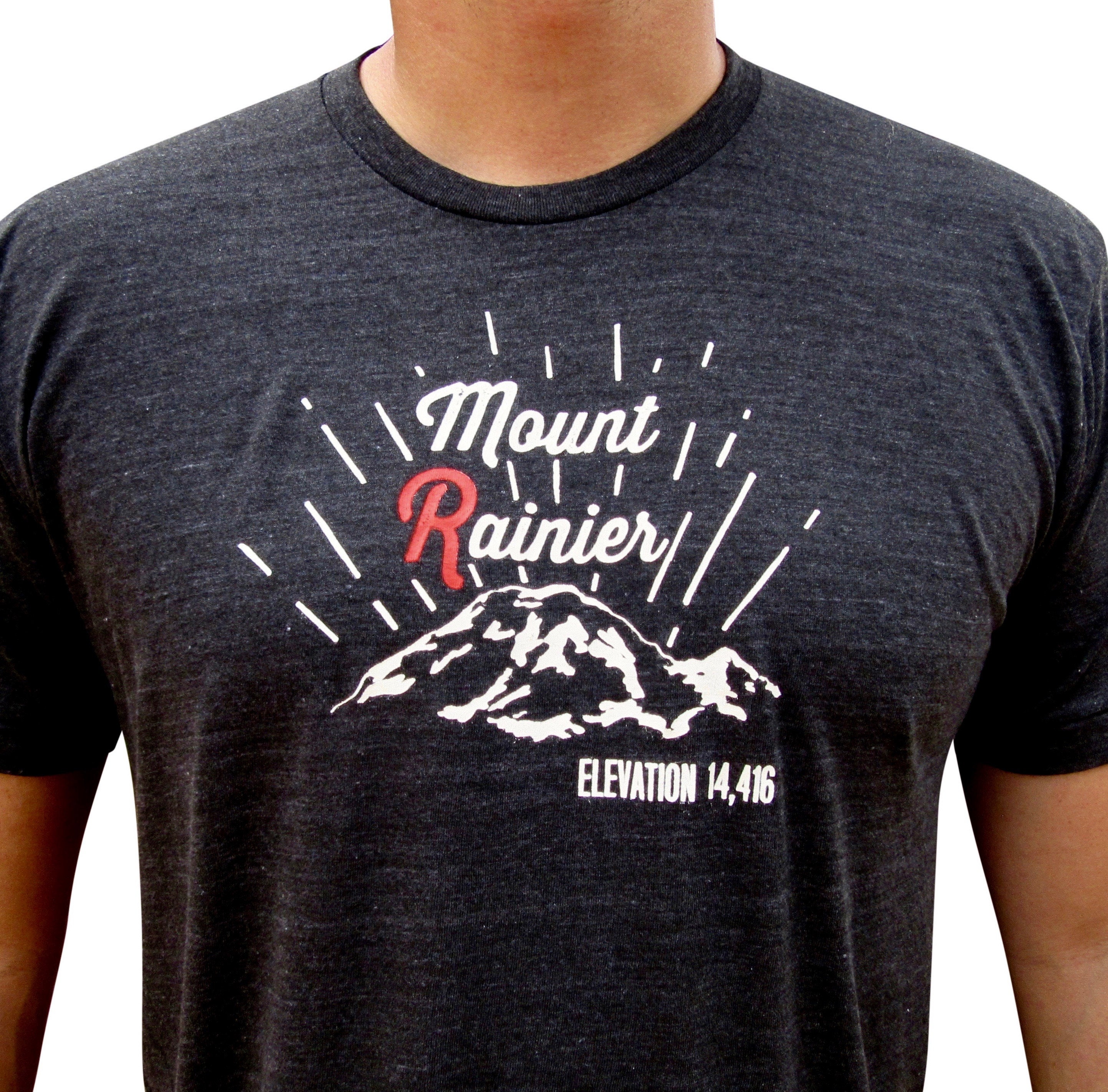 Mount Rainier Tri Blend Mens/Unisex T-Shirt