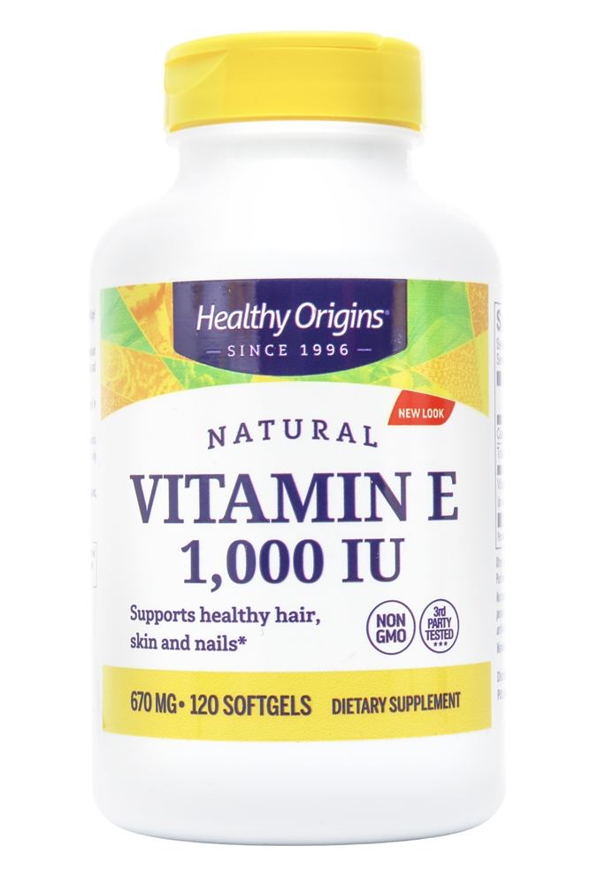 Healthy Origins - Natural Vitamin E 1000 IU - 120 Softgels