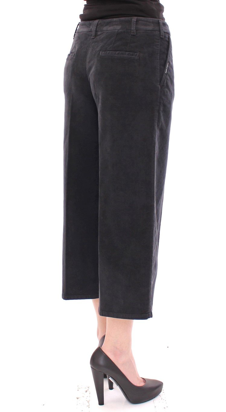 Dolce & Gabbana Women's Cotton Corduroys Cropped Trouser Blue GSS10052 - IT40|S