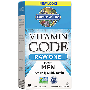 Vitamin Code Raw Whole Food Multivitamin for Men - Once Daily (75 Vegan Capsules)