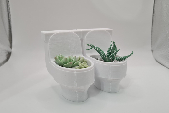 Buy Mini Toilet Bowl Planter - 3D Printed. Plant Not Included Online