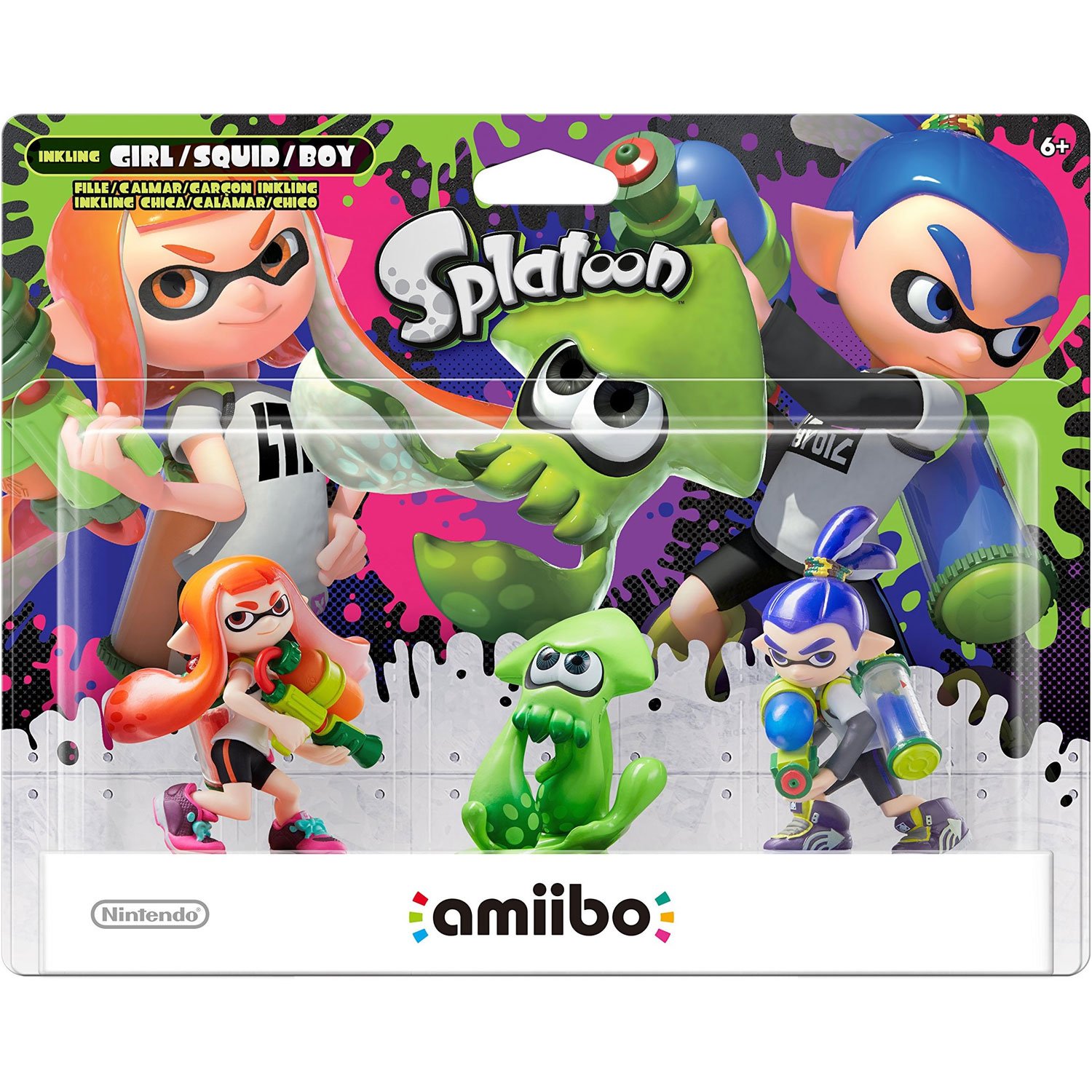 Splatoon Amiibo Triple Pack (Girl/Squid/Boy)
