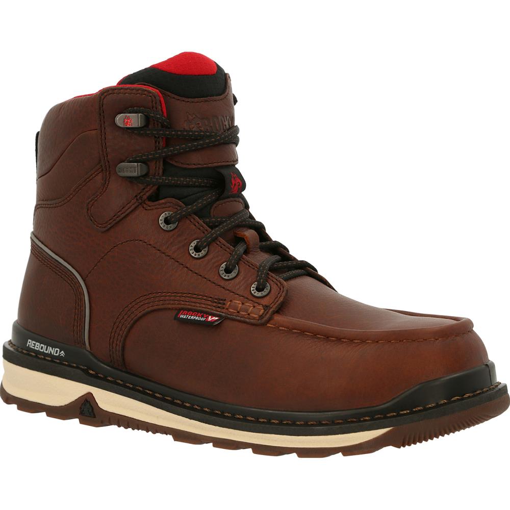 Rocky Size: 11 Medium Mens Brown Waterproof Work Boots Rubber | RKK0322 M 110