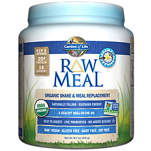 Raw Meal Organic Shake & Meal Replacement - Vanilla (16.7 oz. / 14 Servings)