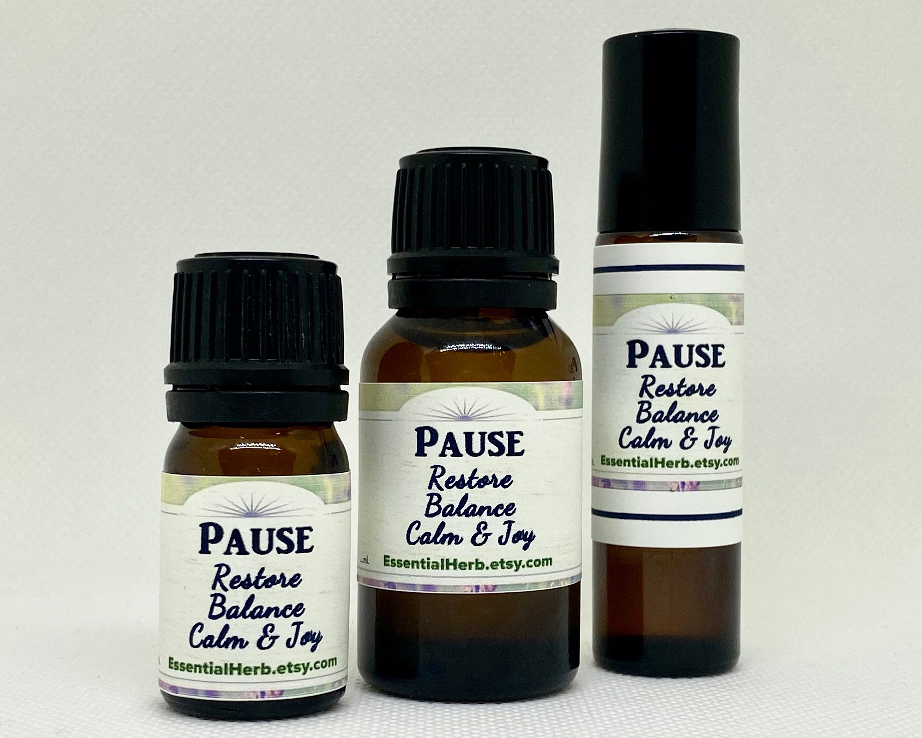 Pause Pure Essential Oil Blend, Soothing Blend, Relaxation Oil, Calming Grounding Blend