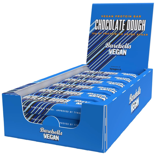 Osta 12 X Barebells Vegan Protein Bar 55 G Chocolate Dough netistä