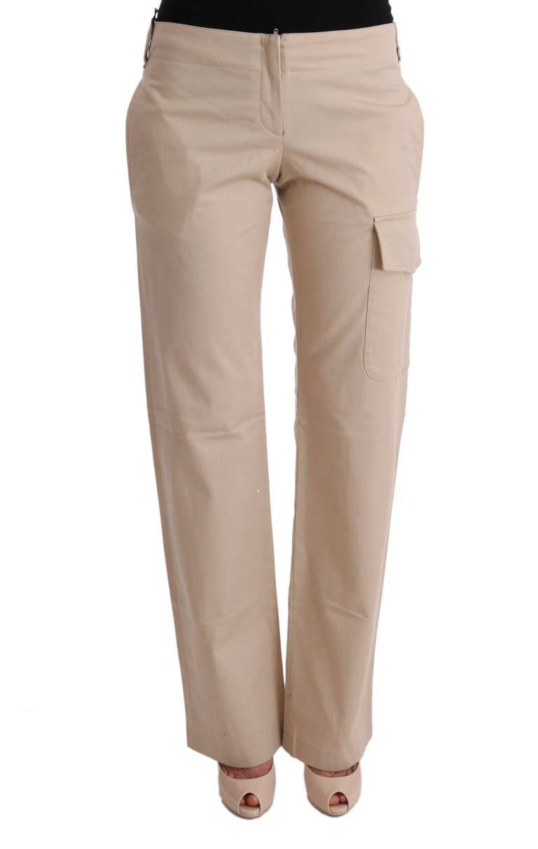 Ermanno Scervino Women's Wool Regular Fit Trouser Beige SIG30353 - IT40|S