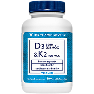 Vitamin D3 and K2 - Supports Immune & Bone Health (60 Capsules)