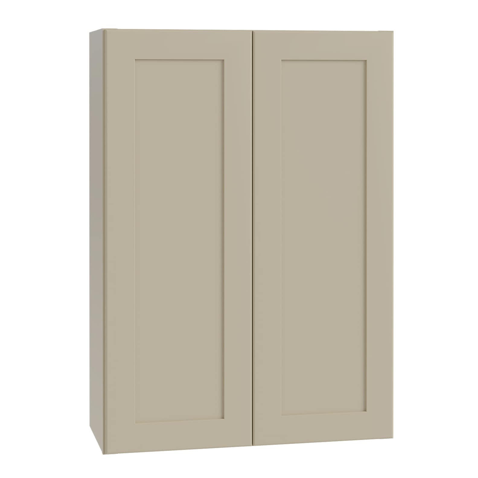 Luxxe Cabinetry 24-in W x 36-in H x 12-in D Norfolk Blended Cream Painted Door Wall Fully Assembled Semi-custom Cabinet in Off-White | W2436-NBC