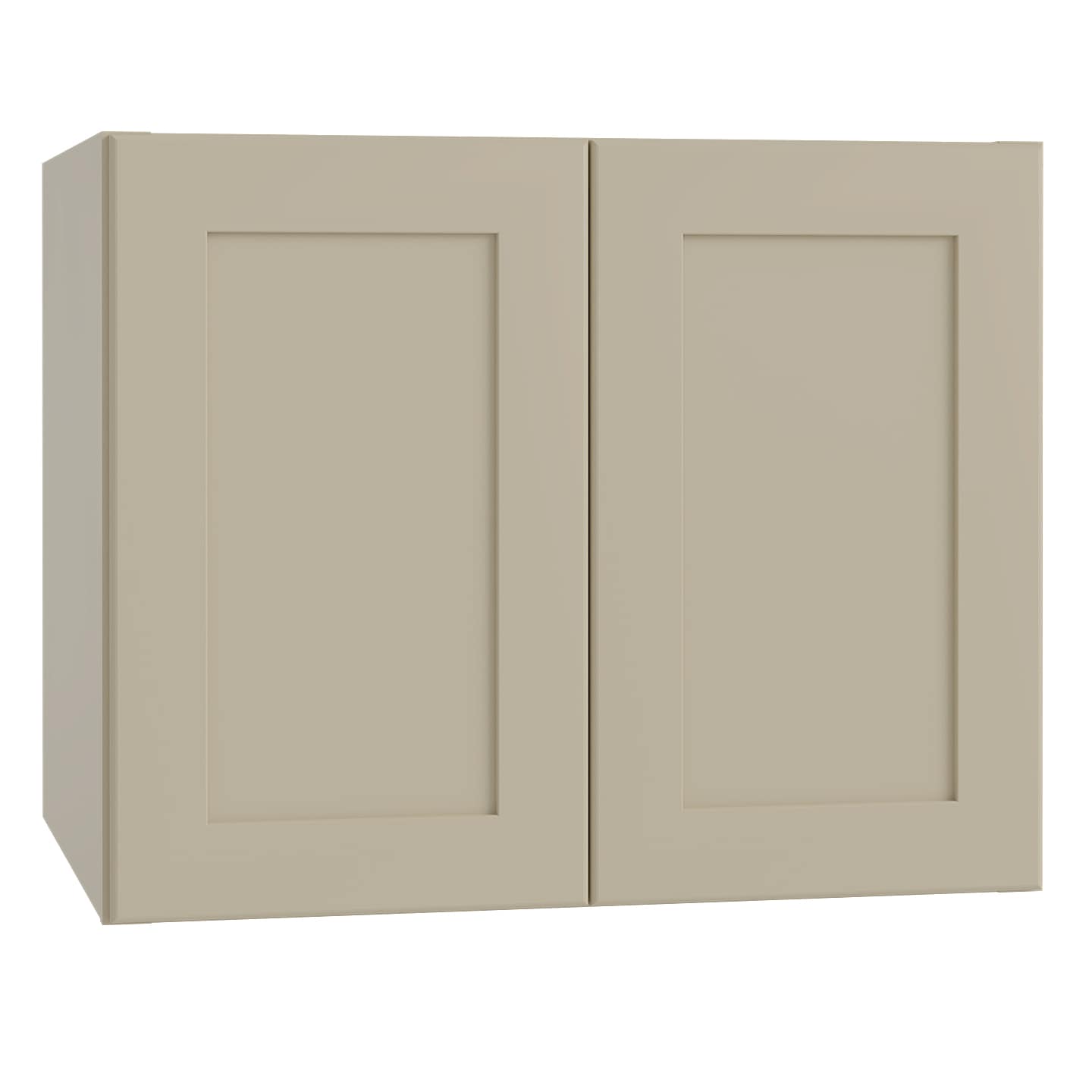 Luxxe Cabinetry 36-in W x 23.5-in H x 12-in D Norfolk Blended Cream Painted Door Wall Fully Assembled Semi-custom Cabinet in Off-White | W3624-NBC