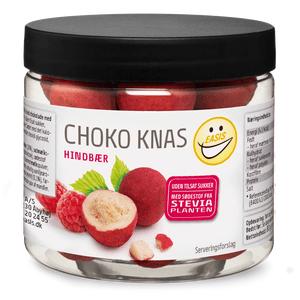 Easis Choko Knas med hindbær og hvid chokolade - 80 g