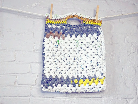 LuvMaxine's Recycled Bag (Plarn) Shopping Tote | Plastic bag crochet,  Crochet market bag, Bags