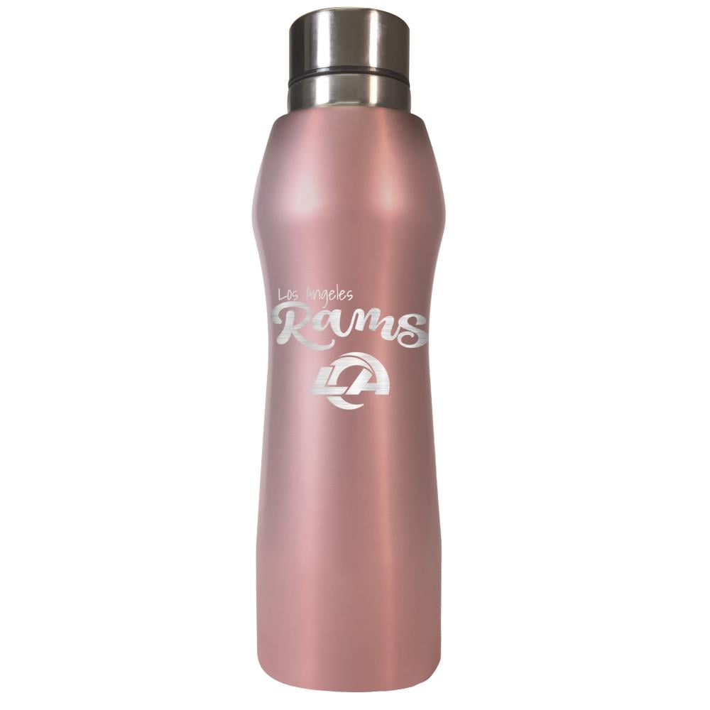 GREAT AMERICAN Los Angeles Rams Rose Gold Curve Hydration Bottle Diamond Collection 20-fl oz Stainless Steel Water Bottle | RGWB2016