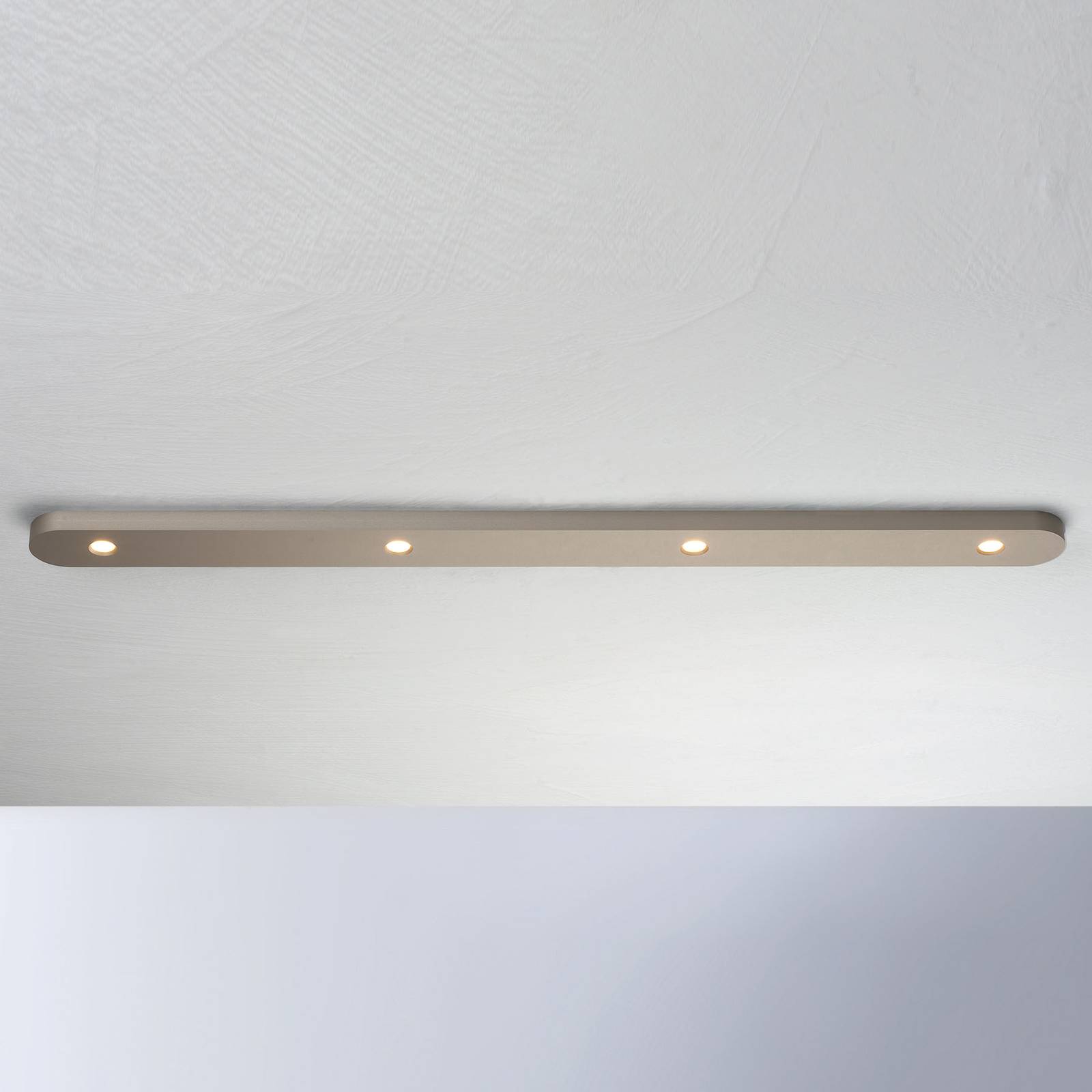 Bopp Close LED-kattovalaisin, 4-lamppuinen, taupe