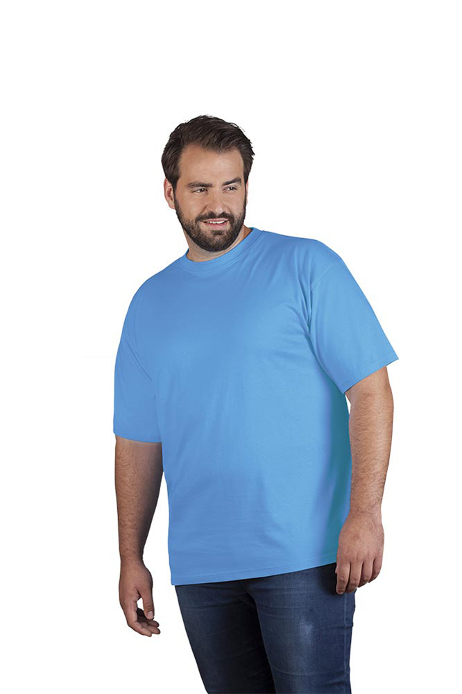 Premium T-Shirt Plus Size Herren, Türkis, XXXL