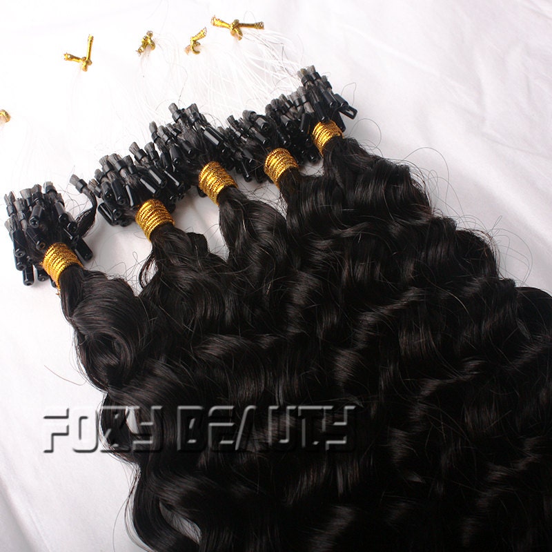 Wholesale & Retail 50-100Grams Micro Beads Hair Extensions100%handmade Virgin Human Loop Ring Extensions