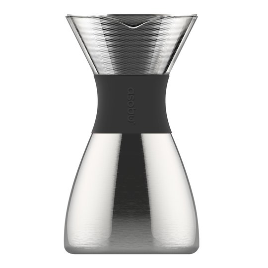 Asobu - Pour Over Bryggare 1 L Silver/Svart