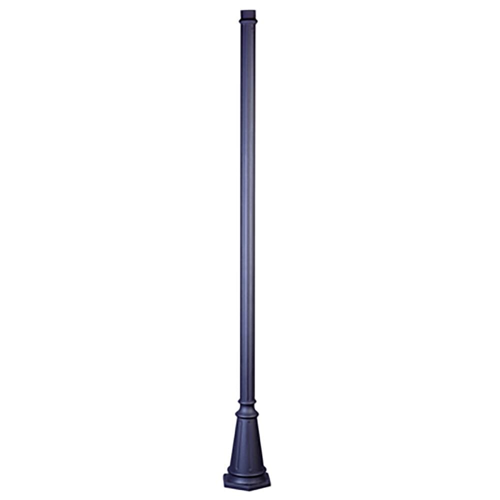Lucid Lighting 90 in Tall Outdoor Pole Only Accessory, Flared Base, Blends with Most Styles, Lantern Head Sold Separately and Finish May Slightly