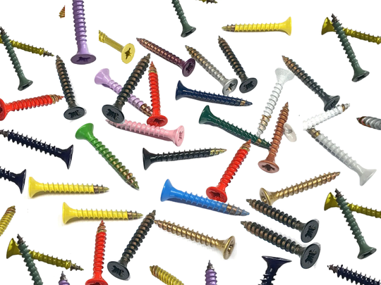 Buy 5.0x50mm Pz2 Coloured Powder Coated Screws - Painted Screws ...