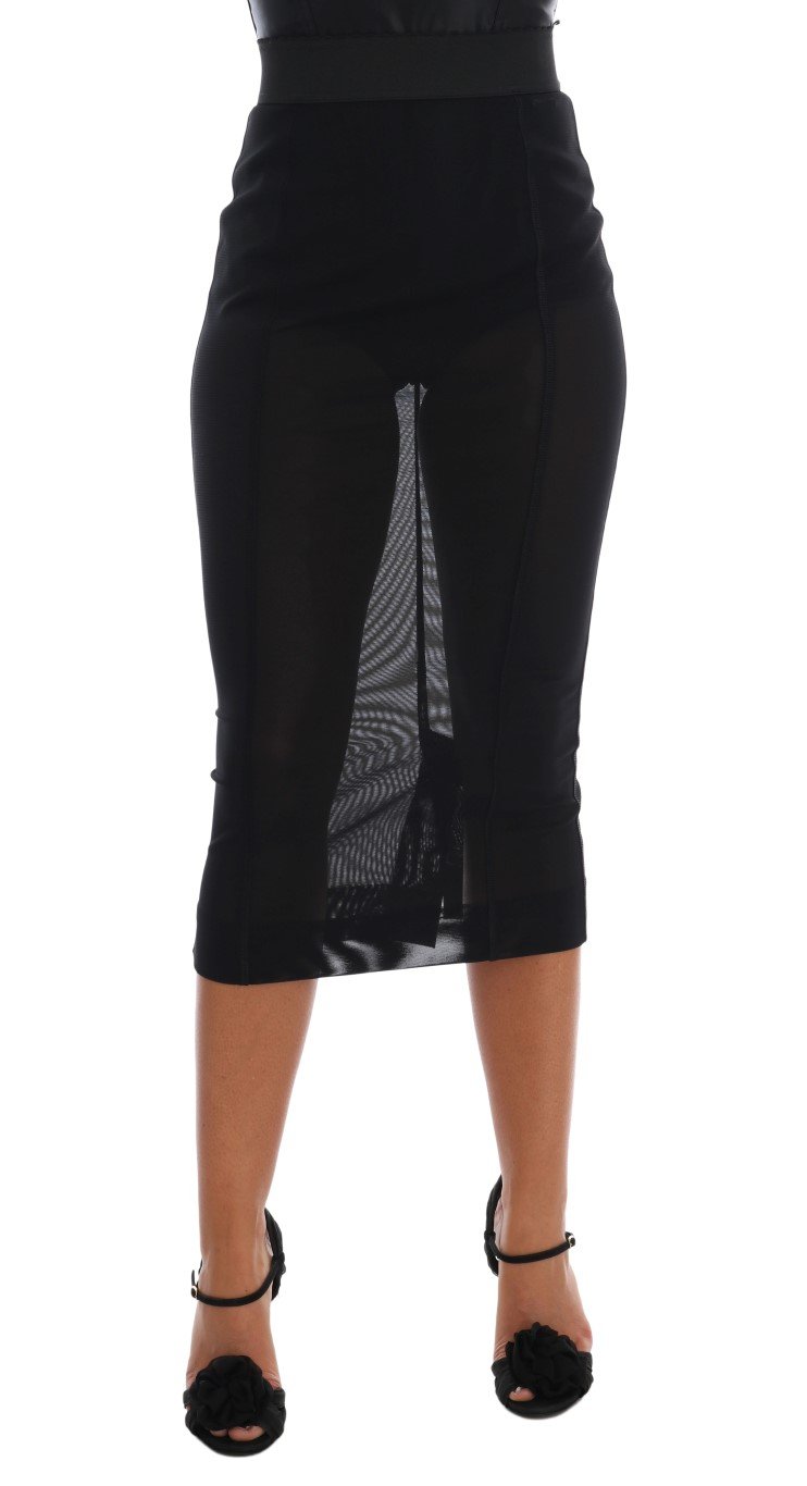 Dolce & Gabbana Women's Stretch Straight Pencil Skirt Black SKI1069 - IT36 | XS