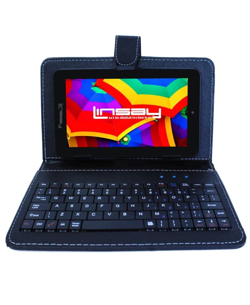 LINSAY 7-in Wi-Fi Only Android 10 Tablet with Accessories with Case Included | F7XHDBK