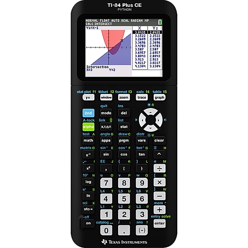 Texas Instruments TI-84 Plus CE 10-Digit Graphing Calculator, Black