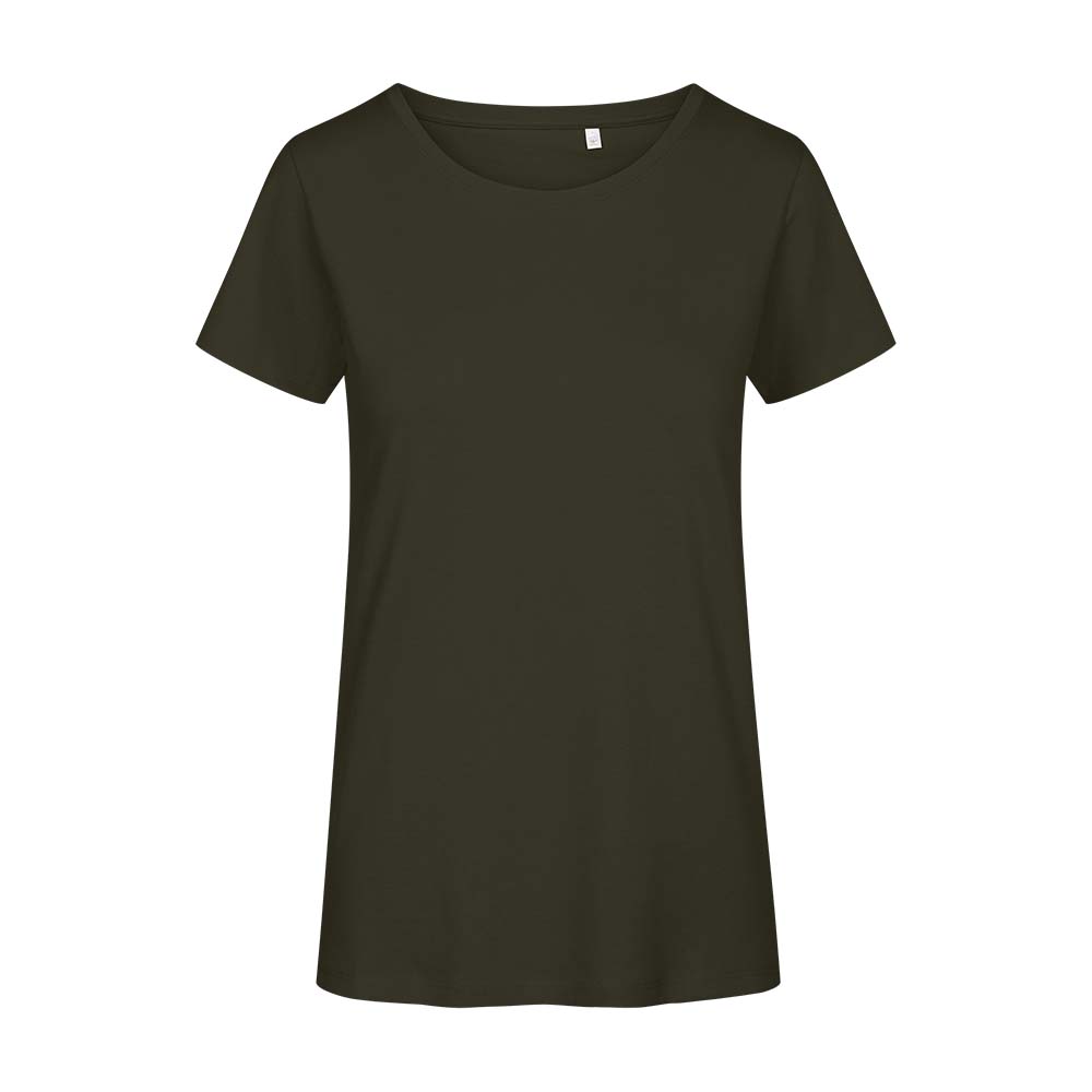 Premium Organic T-Shirt Damen, Khaki, L