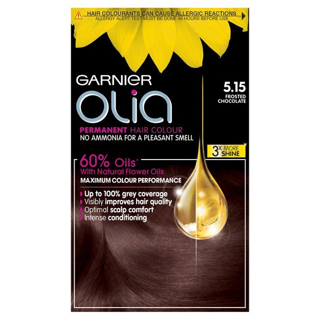 Garnier Olia 5.15 Frosted Chocolate Brown Permanent Hair Dye