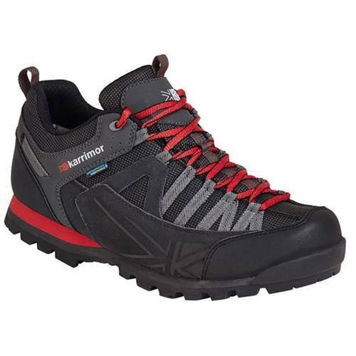 Karrimor Men's Low Rise Waterproof Hiking Boots Multicolor Spike Low - Black/Red UK-12