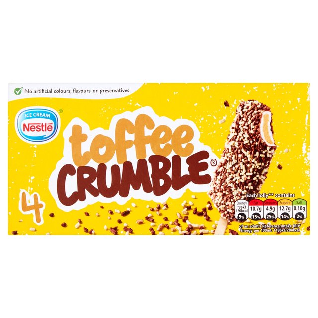 Nestle Toffee Crumble Lolly