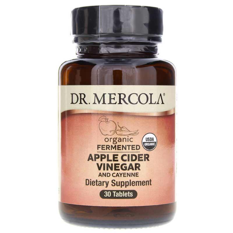 Dr. Mercola Fermented Apple Cider Vinegar and Cayenne 30 Tablets